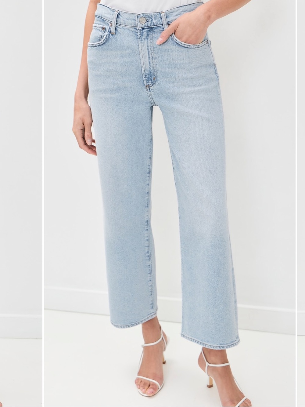 AGOLDE Harper Crop Relaxed Straight Jeans Size 34 *Altered*